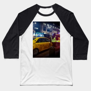 Yellow Cabs, Grand Central Terminal, Manhattan, NYC Baseball T-Shirt